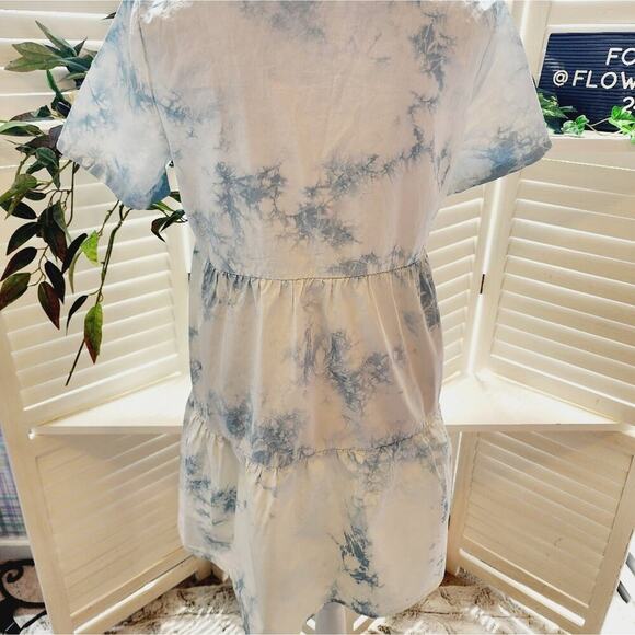 MADEWELL TIE DYE FLAIR DRESS SIZE SMALL - Picture 4 of 7